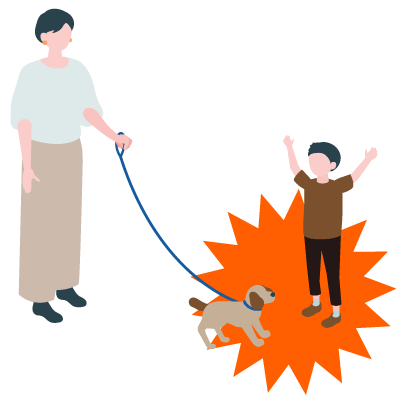 飼い犬の事故